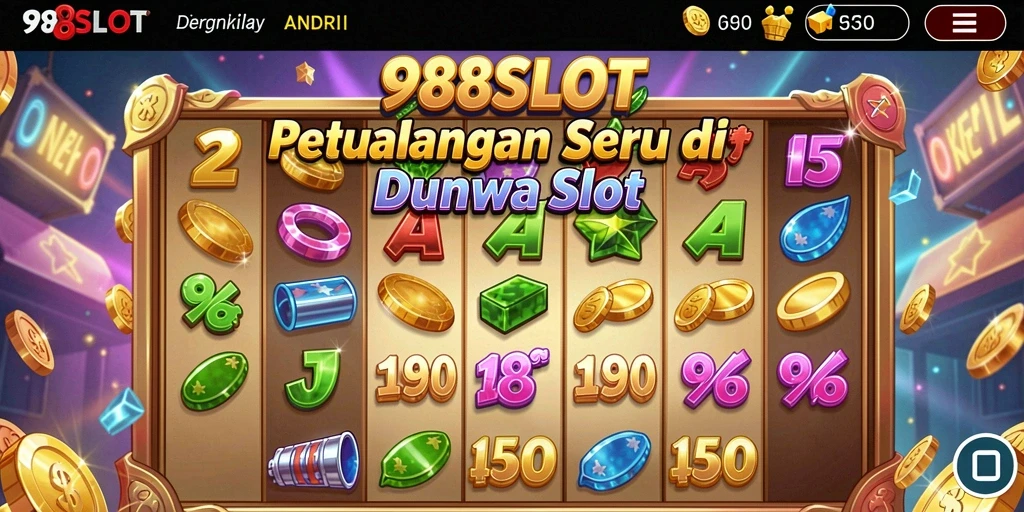 Screenshot gameplay 988SLOT menampilkan petualangan slot yang seru dan menantang.