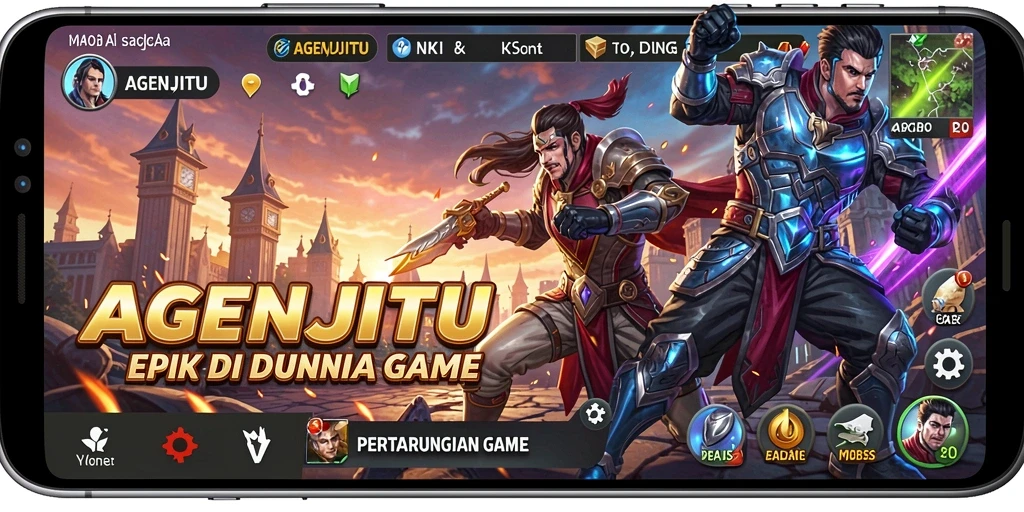 Tangkapan layar AGENJITU menampilkan momen pertarungan yang mendebarkan dan penuh aksi.