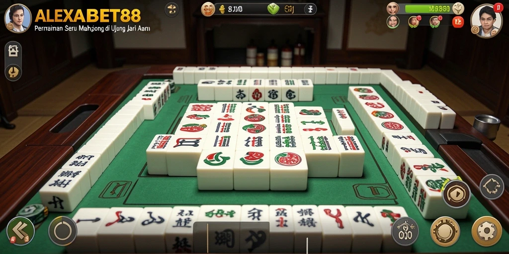 Tampilan gameplay Mahjong ALEXABET88 yang menarik dan seru.
