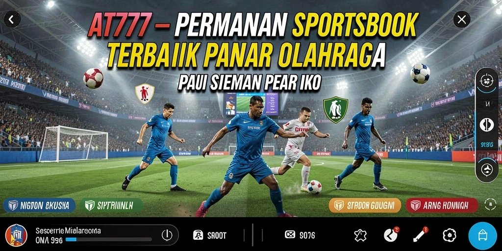 Tampilan utama AT777 dengan fitur taruhan olahraga yang menarik.