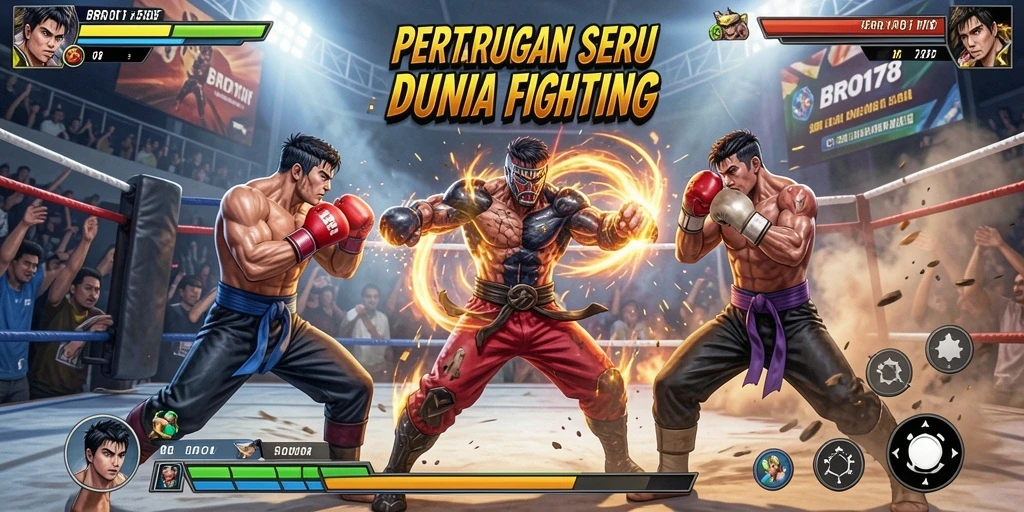 Tangkapan layar BRO178 menampilkan aksi pertarungan yang intens dan karakter yang dinamis.