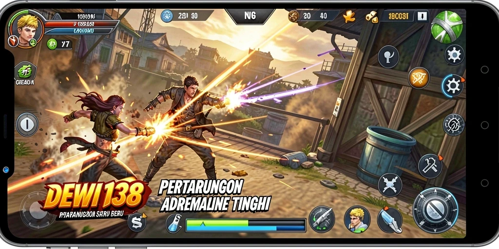 Gameplay aksi penuh adrenalin di DEWI138.