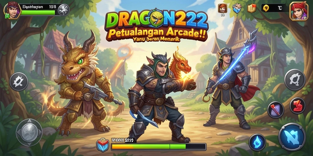 Tampilan utama gameplay DRAGON222 yang penuh aksi dan warna.