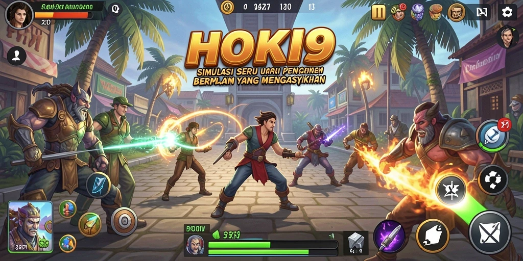 Tangkapan layar HOKI9 menampilkan aksi seru dalam simulasi gameplay.