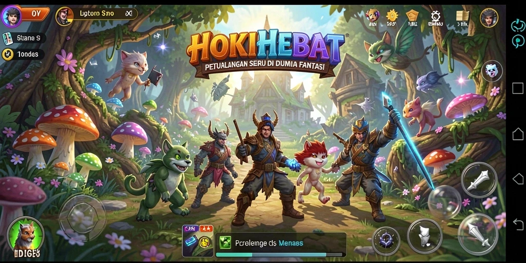 Screenshot utama HOKIHEBAT menampilkan eksplorasi petualangan yang menegangkan.