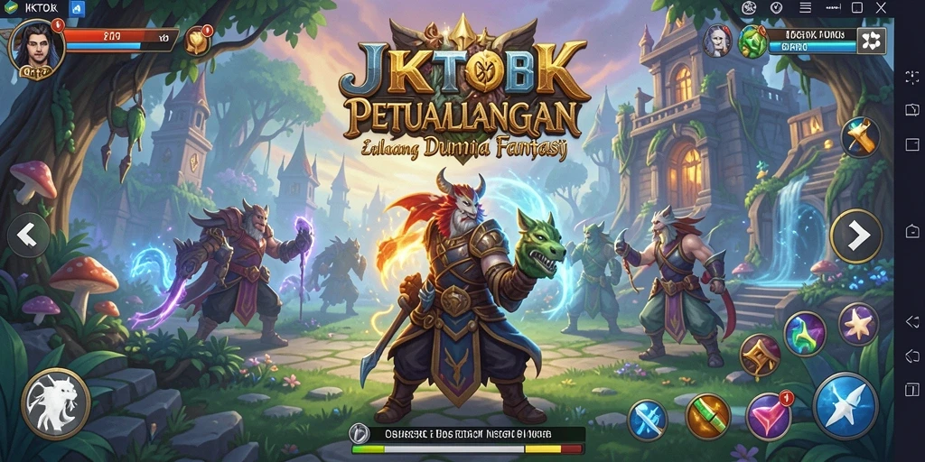 Tampilan screenshot JKTOK menampilkan aksi seru dalam gameplay RPG.