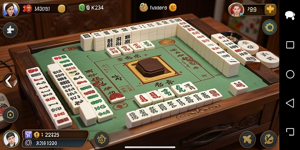 Gameplay K234 yang menarik dan menantang di setiap level Mahjong.