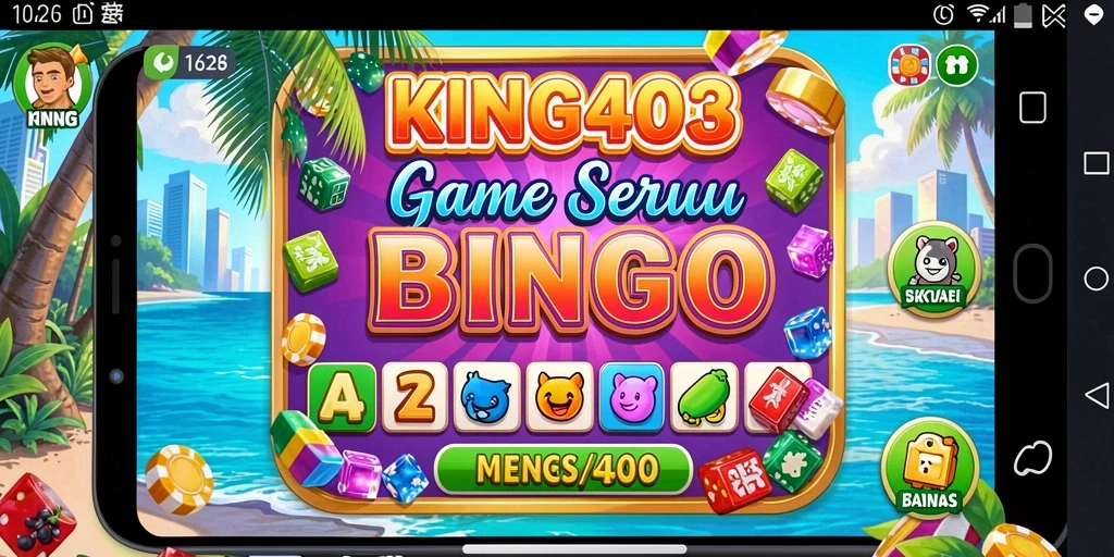 Tampilan permainan Bingo seru dan interaktif di KING403.