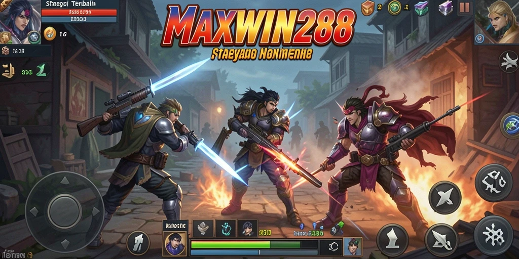 Tampilan gameplay <strong>MAXWIN288</strong> yang menarik dan penuh aksi strategi.