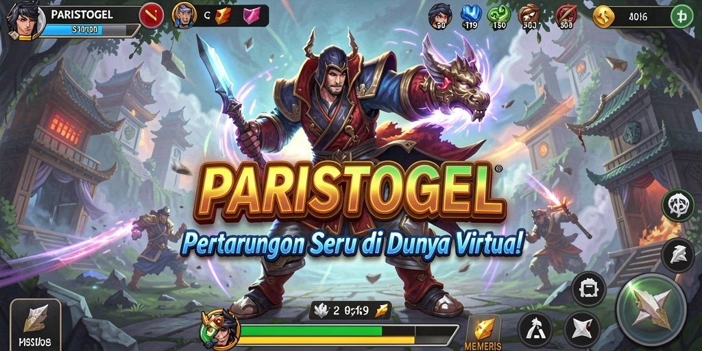 Screenshot PARISTOGEL menampilkan aksi pertarungan yang seru dan mendebarkan.