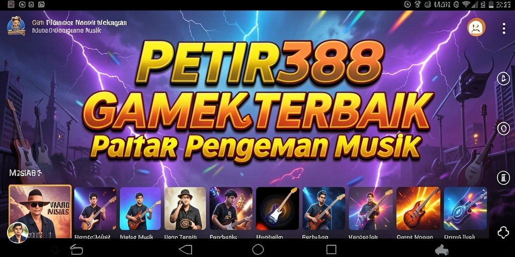 Screenshot utama PETIR388 menampilkan momen seru gameplay musik.