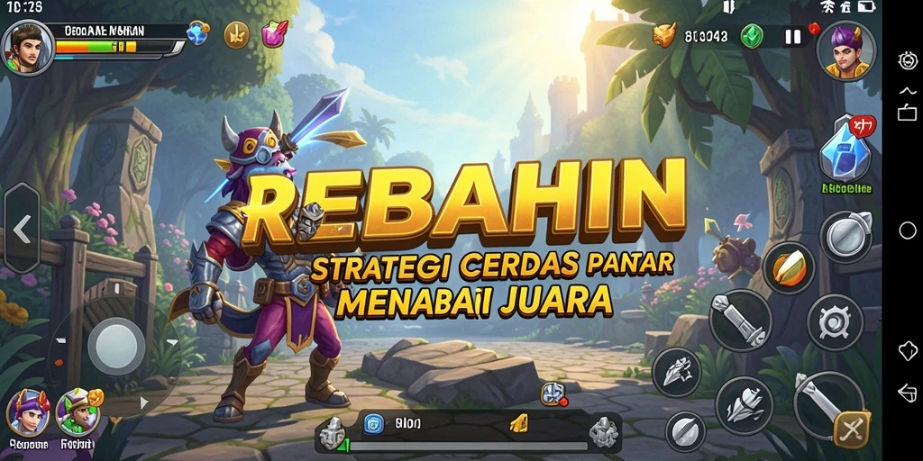 Tampilan gameplay dari game strategi REBAHIN yang menegangkan dan seru.