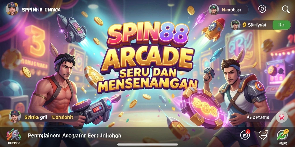 Tampilan gameplay SPIN88 yang penuh warna dan menantang.