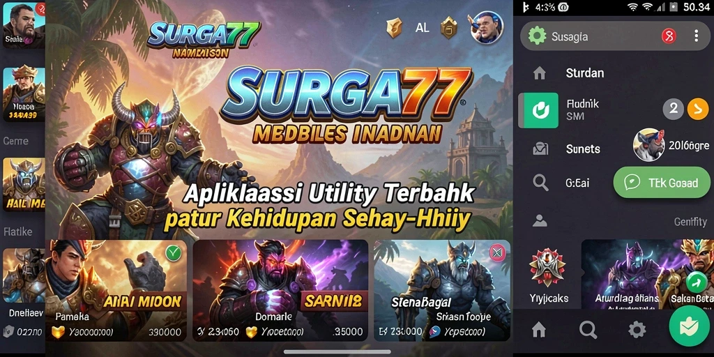 Tampilan antar muka SURGA77 yang simpel dan mudah digunakan.