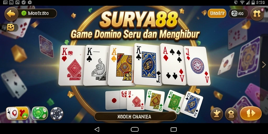 Screenshot gameplay SURYA88 yang penuh keseruan bermain Domino.