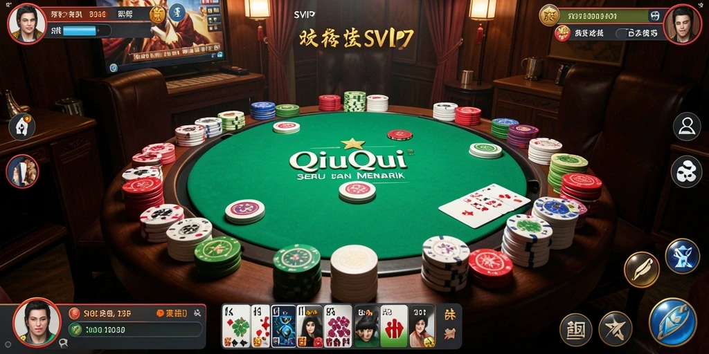 Tampilan gameplay QiuQiu yang menarik dan penuh warna.