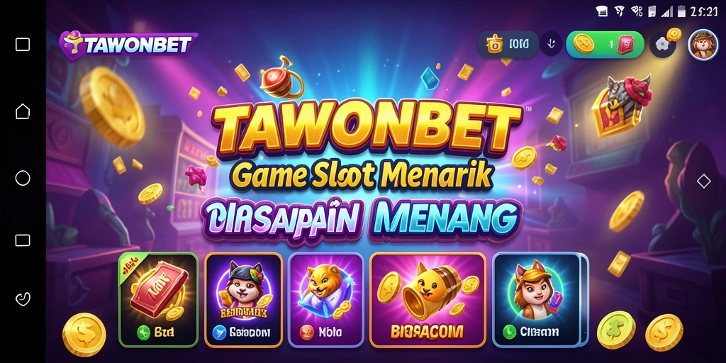 Screenshot TAWONBET menampilkan tampilan menarik dari permainan Slot.