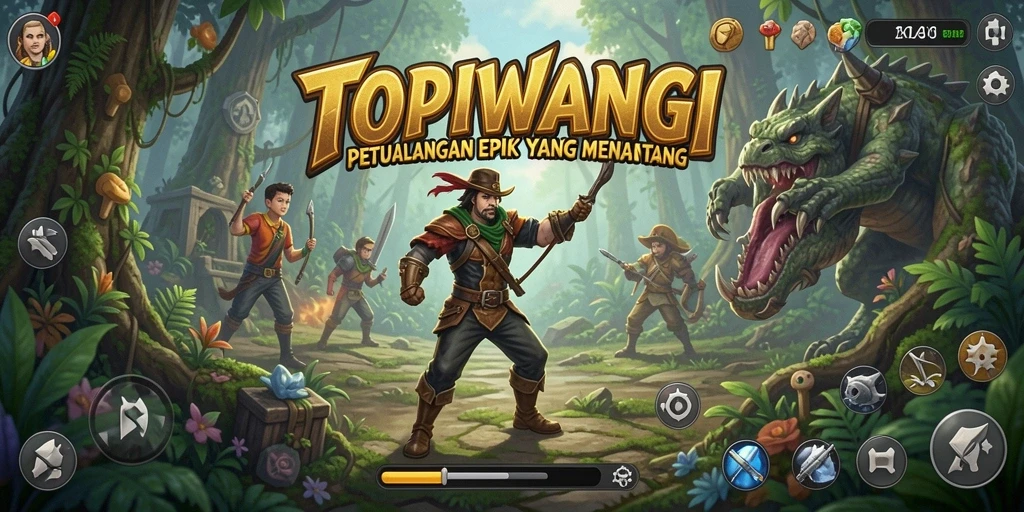 Gameplay menakjubkan di dunia petualangan TOPIWANGI.