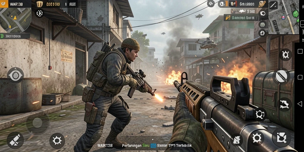 Tampilan gameplay seru WAR138 yang menampilkan aksi tembak-menembak terbaik.