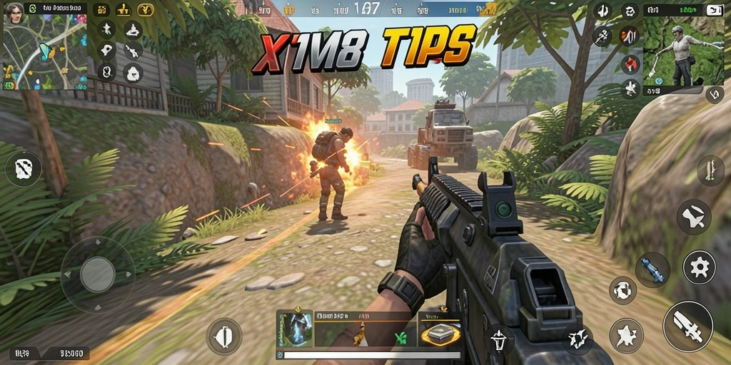Tampilan gameplay TPS yang seru dan menegangkan di X168.