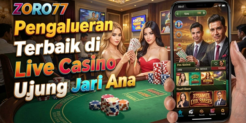 Tampilan gameplay yang mendebarkan di ZORO77 dengan dealer langsung dan interaksi real-time.